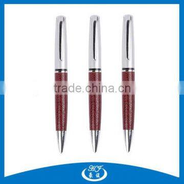 Leather Logo Print Customized Pens For Promotional Luxury Souvenir