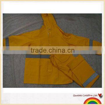 PVC Polyester PVC reflective rain workwear