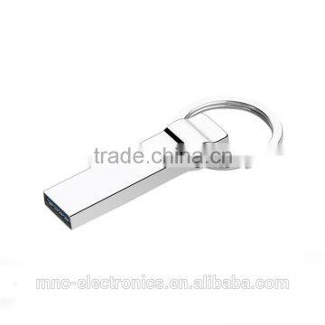 Stainless steel material customize usb stick key housing flash drive with keychain ring                        
                                                                                Supplier's Choice