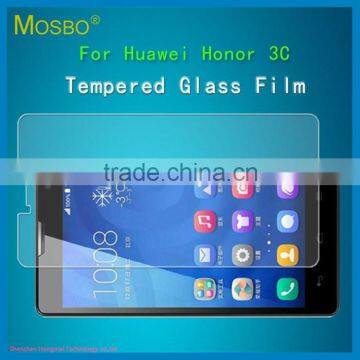 Anti shock tempered glass screen protector 9h hardness screen protector for huawei honor 3c