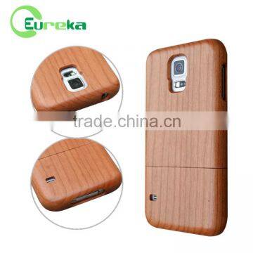 Hot selling Real Bamboo wooden well cell phone covers for Samsung S5 I9600