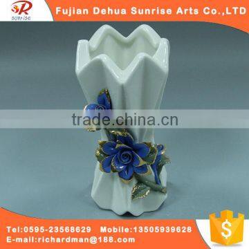 Petals ceramic glaze type style craft vase decoration