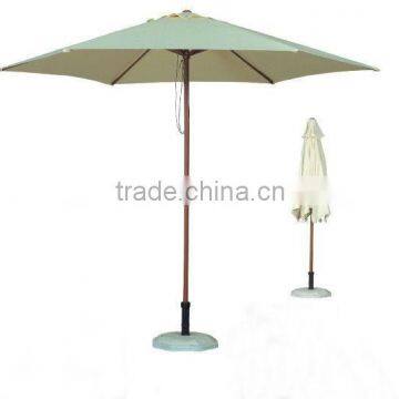 promotional wood patio umbrella