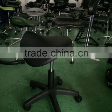 Ergonomic Saddle Stool with backrest