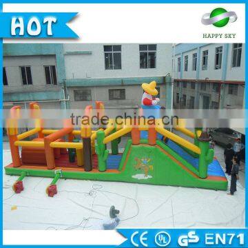 Custom size inflatable bouncy castle outdoor playground inflatable playground