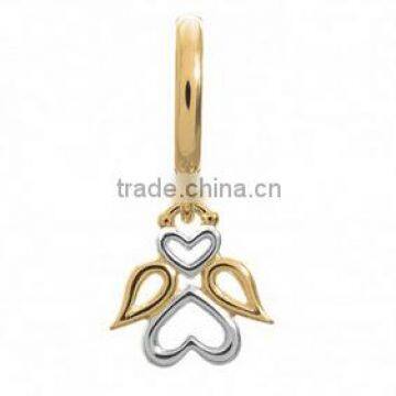 2016 Fashion Jewelry Endless Bracelet Double Leather Bracelet With Gold Key and Angel Charms photo-3