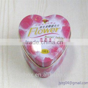 free samles metal candy heart shape tin can