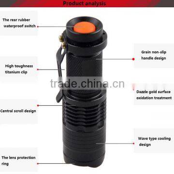 Aluminum MINI Flashlight Cheap With Pocket Clip photo-3