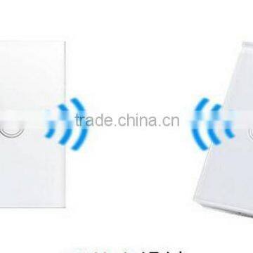 US/ EU Standards Modern Tempered Glass 3 Gang 1way White Wall Electric Smart Touch Switch photo-3