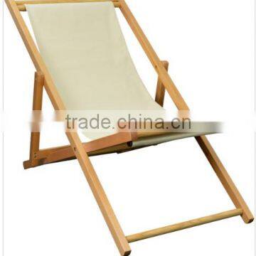 solid wood garden Deck Chair Lounger foldable chair stripe