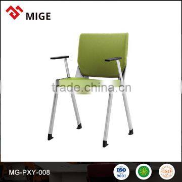 Very cheap wooden writing chair with tablet/office training chair without table