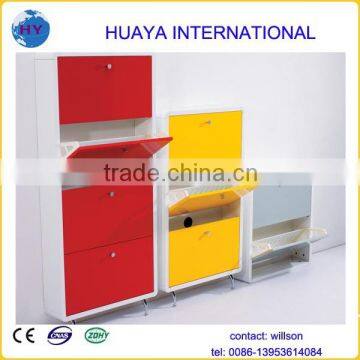 popular modern colorful mdf shoe cabinet