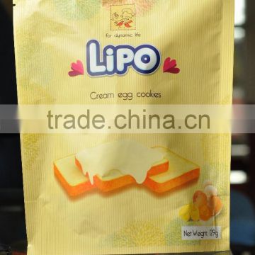 LIPO biscuits cream cracker with 129g per bag