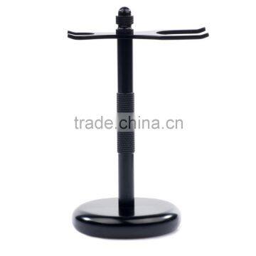 Black Powder Coated Safety Razor Shaving Brush Stand