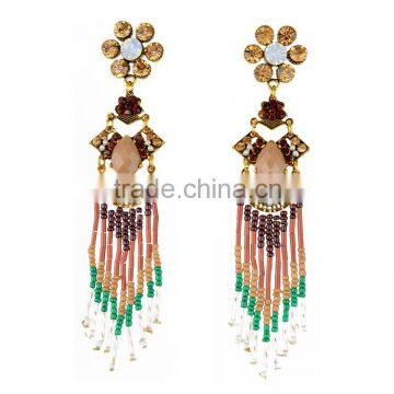 2015 pouplar Factory directly imitation fashion Alloy stone crystal Earrings