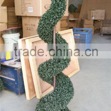 Popular low cost high quality Artificial topiary buxus spiral tree for garden decoration