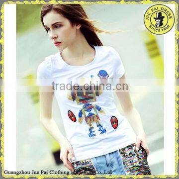 High Quality Colorful Printing American Casual Female Tshirt photo-4