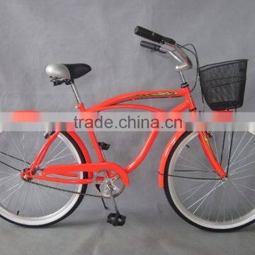 Single Speed Steel Men Beach Bike for Sale