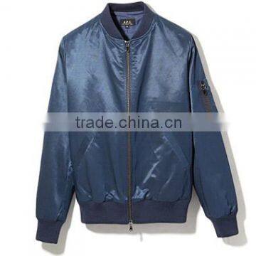 Custom made hot sale man nylon bomber jacket wholesale