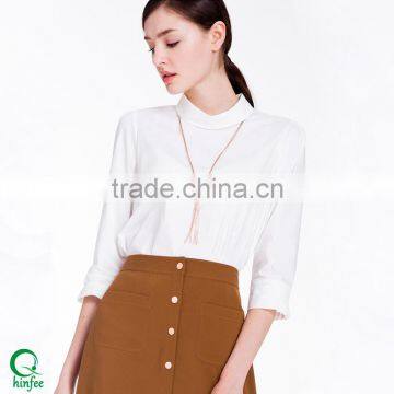 Korean Fashion Ladies Formal Skirt And Blouse