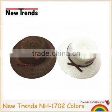 Brown Paper Straw Bucket Hats for Unisex photo-2