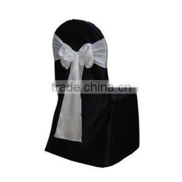 High quality black polyester banquet chair cover for wedding