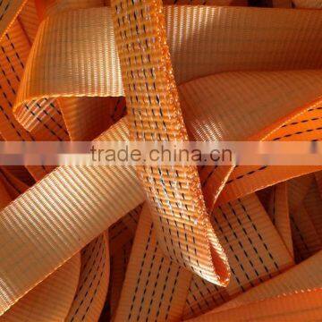 8T Heavy-lift Polyester Webbing Sling With Eye Hook for Lifting Cargo