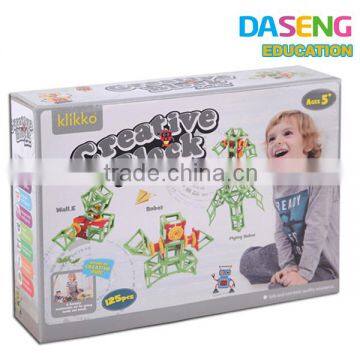 2016 New Arrive plastic puzzle piece blocks game educational toy for kids