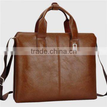 Luxury Leather Business Laptop Bag Briefcase for Man Documents Handbag photo-3