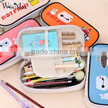Large Canvas Wholesale Pencil Case for Kids Baymax Pen Bag photo-4