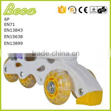 Wholesale Adjustable Plastic Pvc Wheel 3 Wheel Roller Quad Skate photo-5