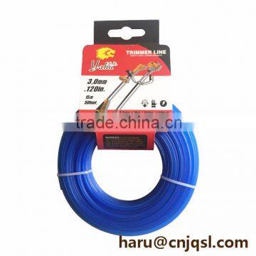 Yiwu Yahu Hexagon Head Card Package 3.0mmX15M Trimmer Line of Lawn Mower