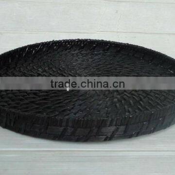 Vietnam craft rattan & bamboo round tray