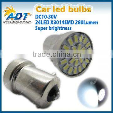 Top Quality High Lumen 1156 SMD Led car light 24w