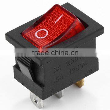 2pin rocker switch with on-off red cover