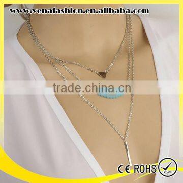 Blue Crystal Intimate Fashion Teen Necklace Jewelry, Teenage Fashion Jewelry photo-5