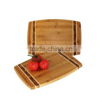 made of natural bamboo cutting board