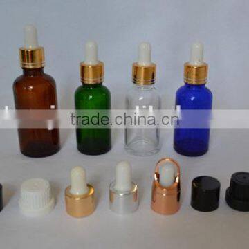 Empty 20ml glass bottle with dropper