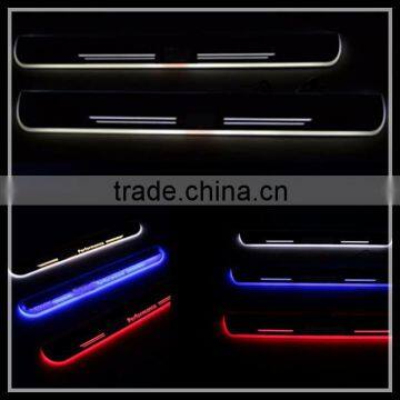 new car accessories products led moving door sill plate led door scuff for ki.a k3 k3s