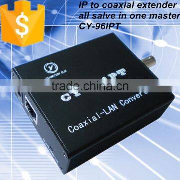 Extender for IP camera over coaxial cable rj11