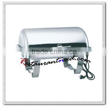 C380 Electric Temperature Control Oblong Steel Chafing Dish