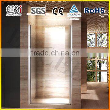 31" - 33" x 75" 1/4" glass frameless pivot shower door