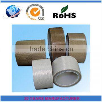 Hot Sale Brown PTFE Fiberglass Tape T:0.13mm,0.18mm