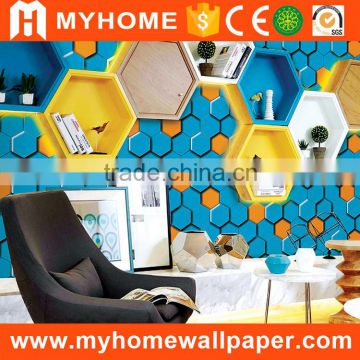 China hot sale 3d design the wallpaper pvc waterproof