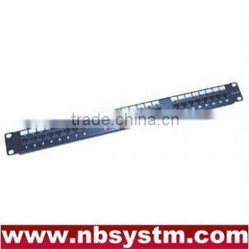 24 port UTP Cat5e/Cat6 Patch Panel with Led 19" 1U, 110 or Dual IDC
