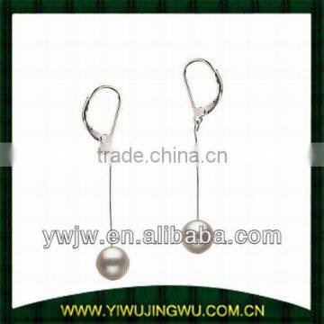 925 pure silver natural pearl jewelry earring(JW-G6031)