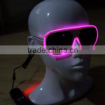 Specialize in Purple EL wire sunglasses / Purple EL sunglasses / Purple EL glasses