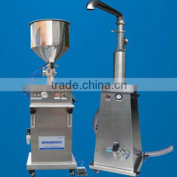 spx Pneumatic foam cream/paste filling machine,semi automatic hot sauce filling machine