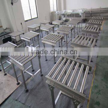 Stainless Steel Gravity Conveyor Gravity Unloading