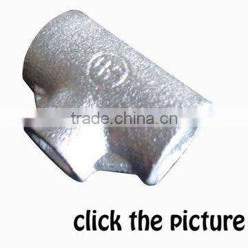 malleable casting iron pipe fitting tee